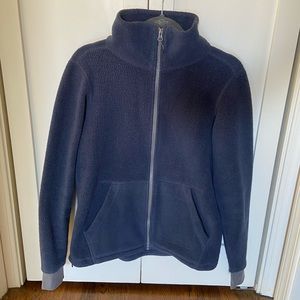 REI fleece zippered jacket blue womens